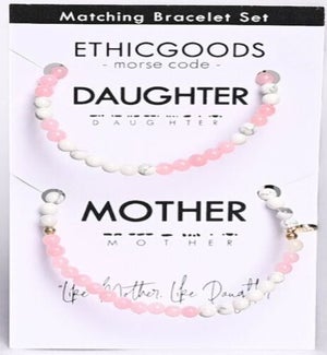 BRACELETSET/Mom & Daught. Rose